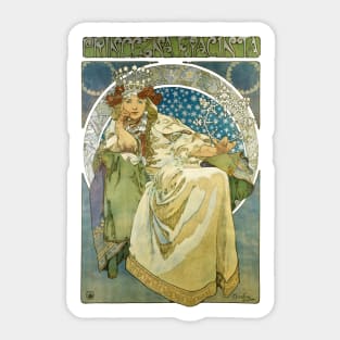 Alphonse Mucha - Princess Jacinta, 1911 Sticker